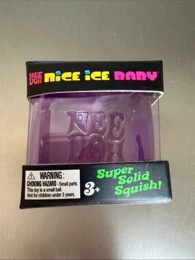NeeDoh Nice Ice Baby Purple Super Solid Squish- sealed new